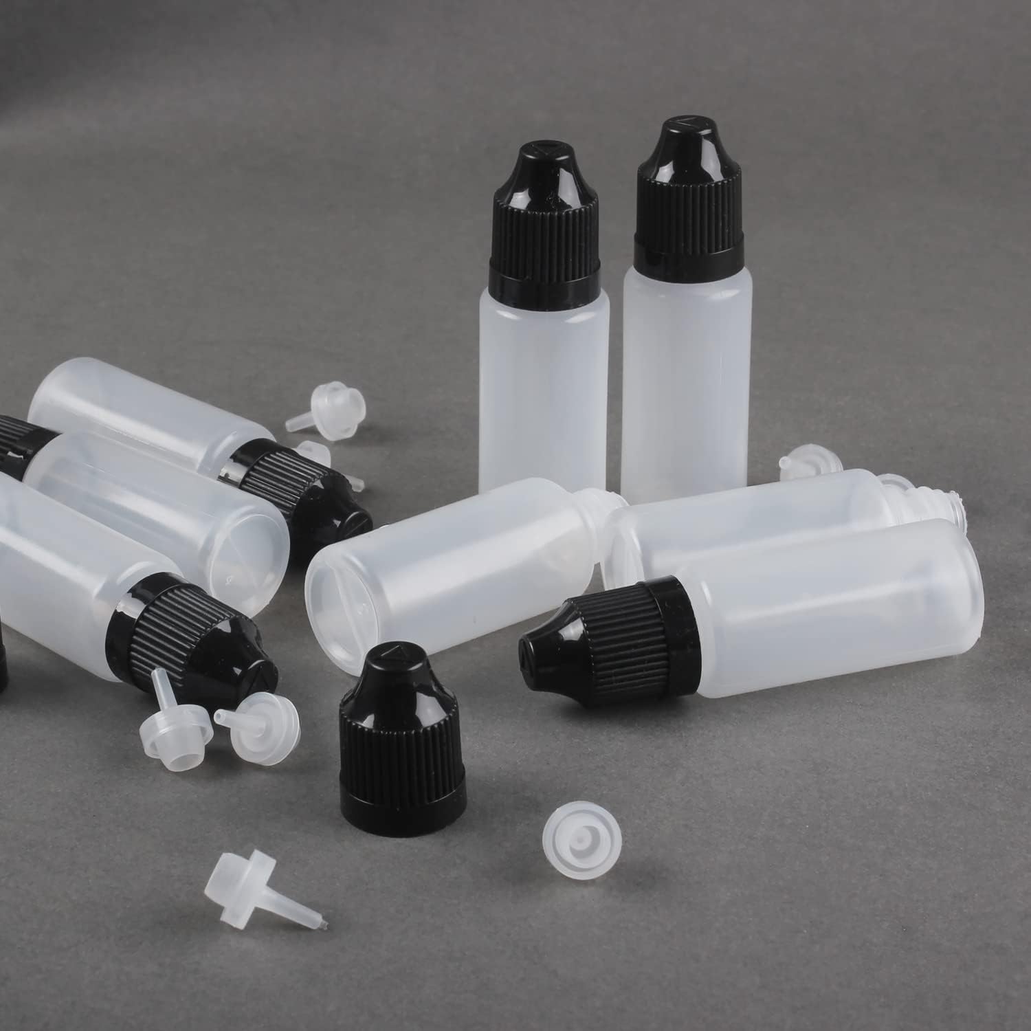 Juice Bottle Dropper - 10Pcs LDPE 15ml Thin Tip Dropper
