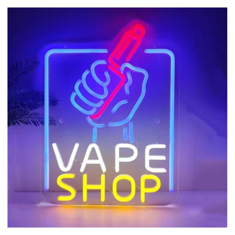 Vape Shop Neon Sign Hand Holdi - Vaping Store review and price