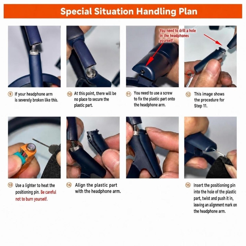 Plastic Headphone Hinge Repair - Sony Headphone Wh-1000Xm5 review and price